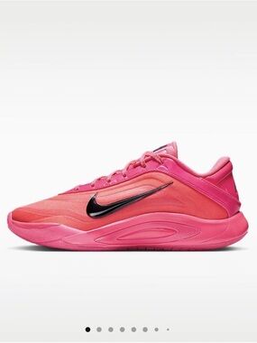 Nike A’One Warning Label Basketball Shoes Women’s 12 Mens 10.5 Hyper Pink Black